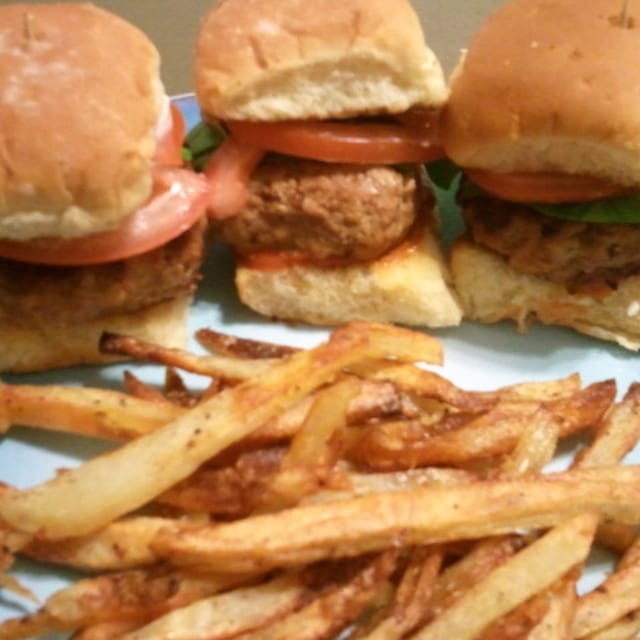 Turkey or Beef Sliders.
